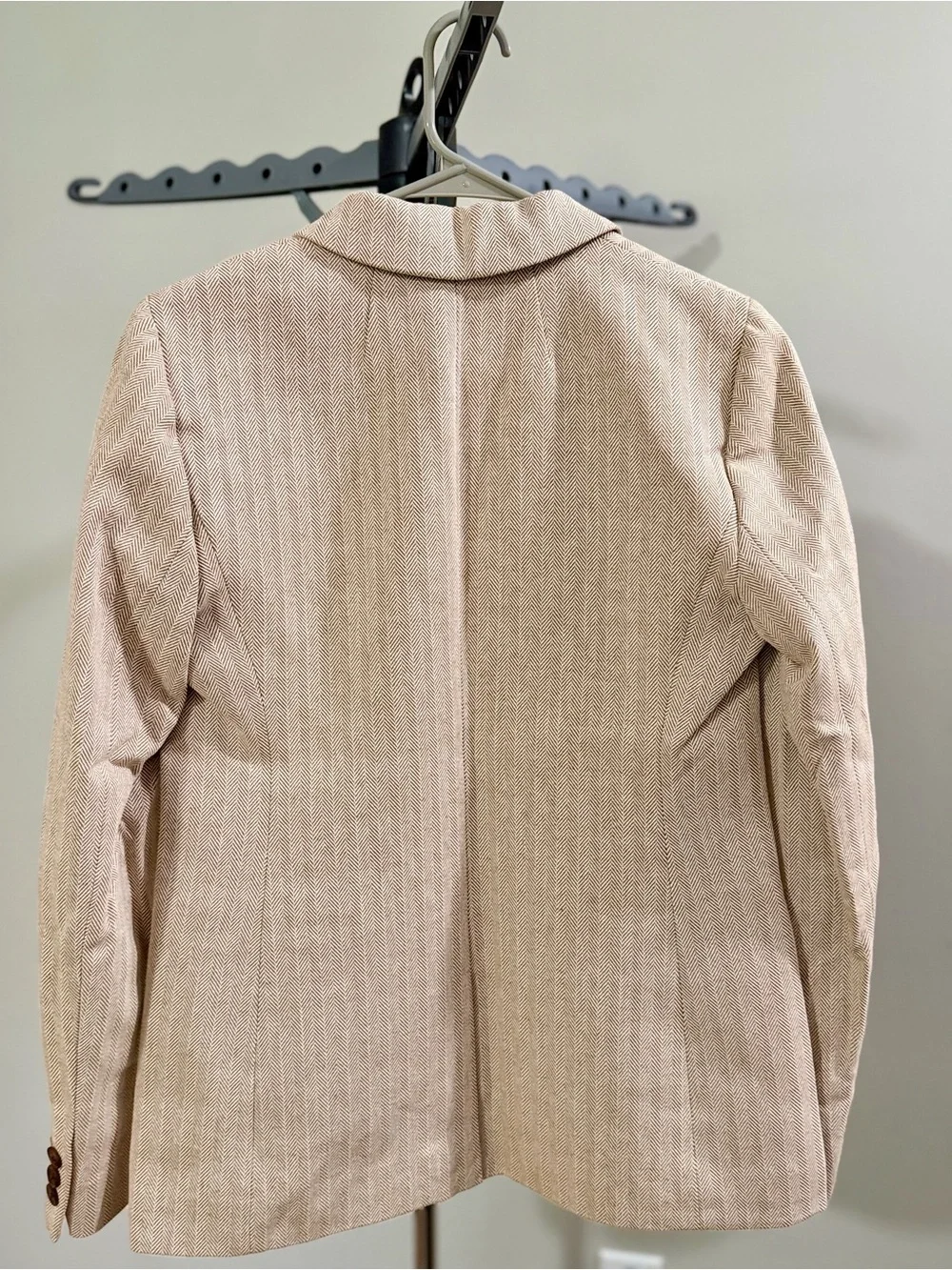 NWT J. Crew Women's Tan Herringbone Single-Button Blazer